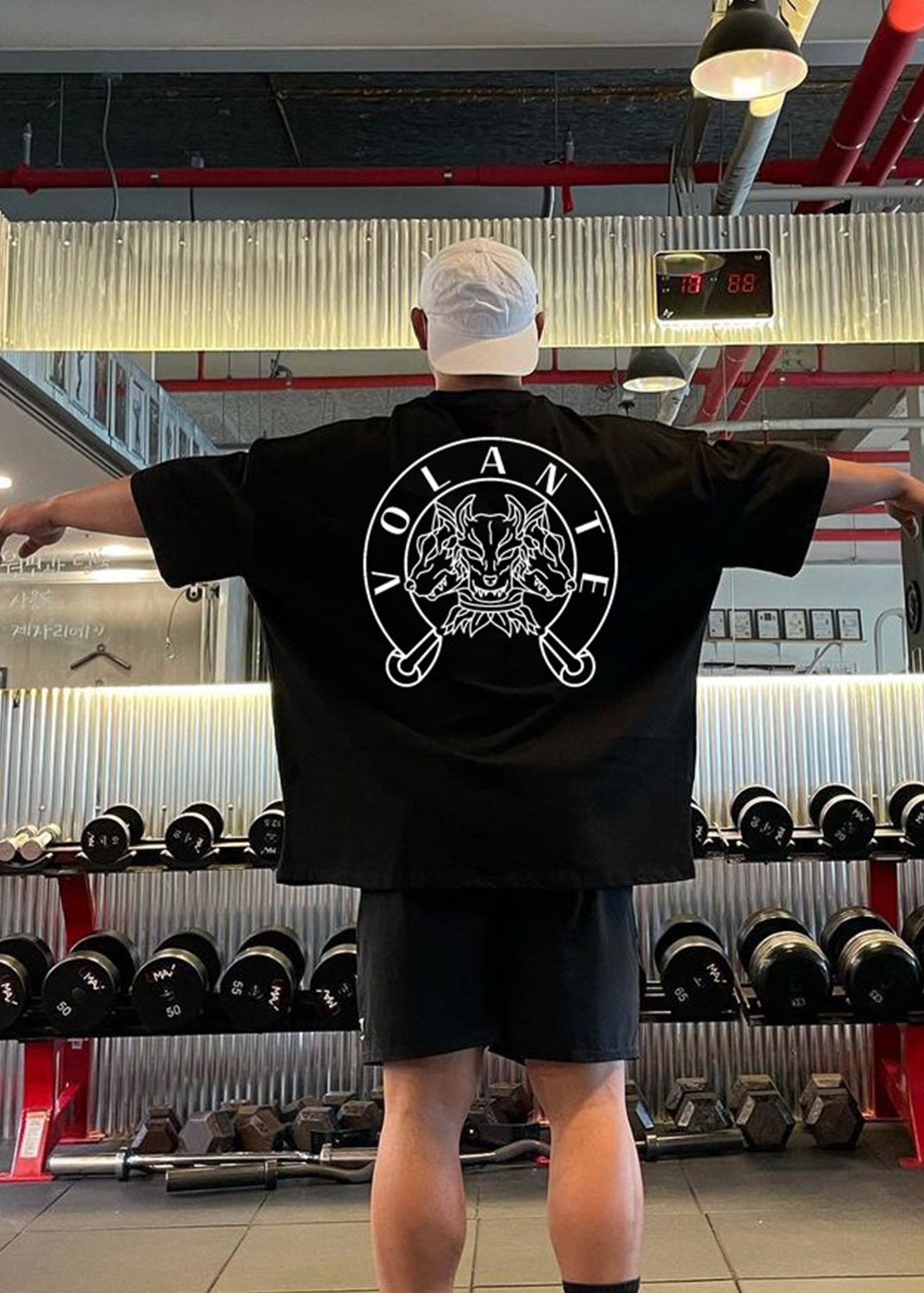 남성 캐주얼 오버 사이즈 반팔 코튼 티셔츠 체육관 피트니스 남성 운동 운동면 티셔츠 탑 새로운 패션 의류